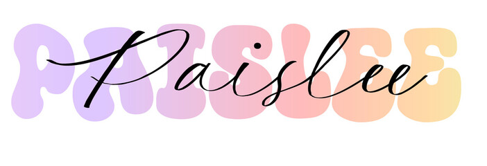 Paislee Planner Name, Sticker, label, nametag & identify