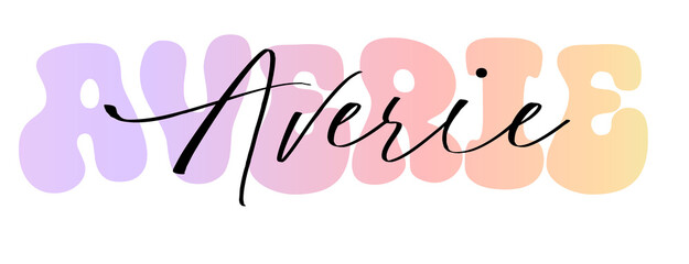 Averie Planner Name, Sticker, label, nametag & identify