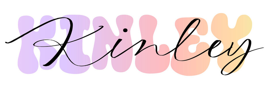 Kinley Planner Name, Sticker, label, nametag & identify
