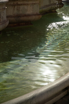 Water ripples in Italian fountains
