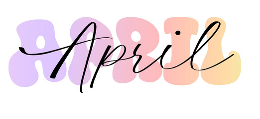 April Planner Name, Sticker, label, nametag & identify