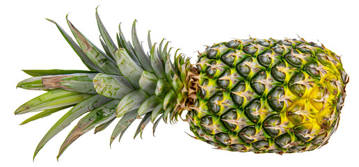 A pineapple is shown, cut out - stock png.
