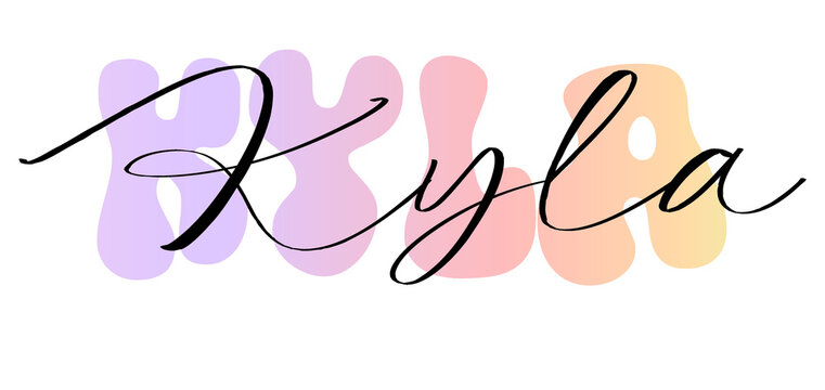 Kyla Planner Name, Sticker, label, nametag & identify