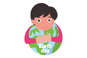Earth Day Flat Design Illustration