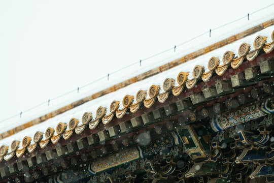 Eaves of ancient Chinese buildings 