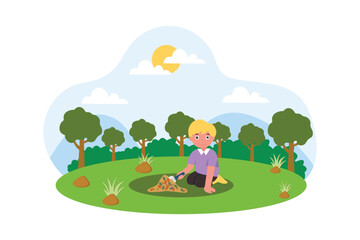 Earth Day Flat Design Illustration