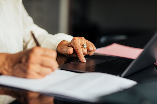 Woman in home office