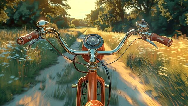 cycling background animation. seamless looping 4k time-lapse video background