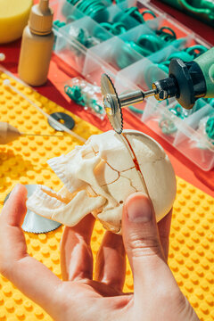 Working on toy /miniature model