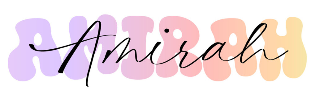 Amirah Planner Name, Sticker, label, nametag & identify