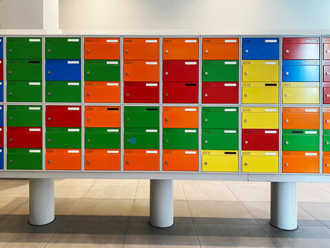 colourful mailboxes