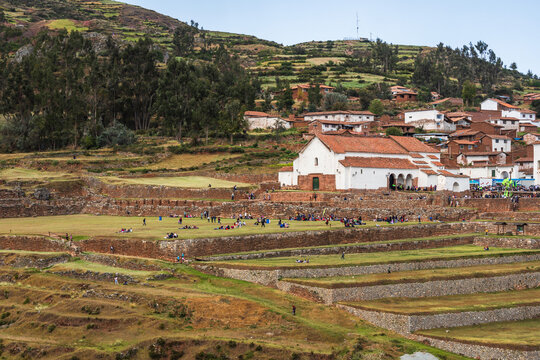 Chinchero Inca Town in Cusco Peru