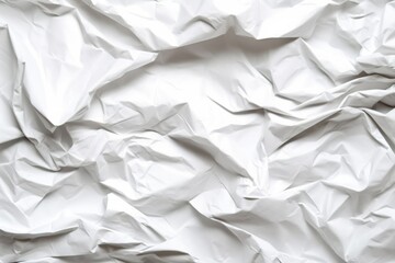 Artistic Texture for Design: Crumpled White Paper Background