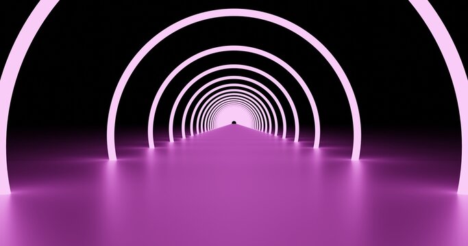 Neon tunnel