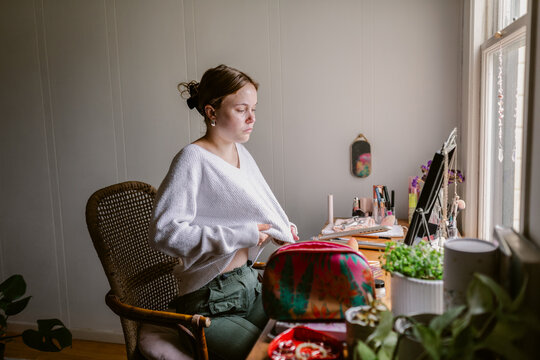 HS Senior at home Lifestyle