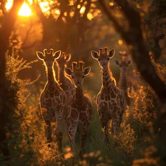 Gardinen giraffe in the wild © bao