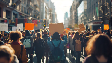 Obraz premium Solidarity Stand: United Against Social Injustice