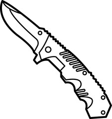Pocket Knife Outline Icon