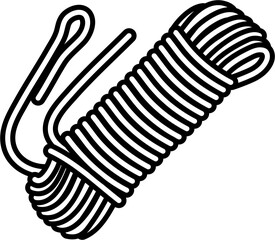 Climbing Rope Outline Icon