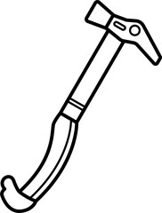 Climbing Hammer Outline Icon