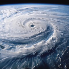 Real-time hurricane tracking satellite imagery enhanced by AI - obrazy, fototapety, plakaty