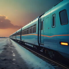 Fototapeta premium Train in Norway