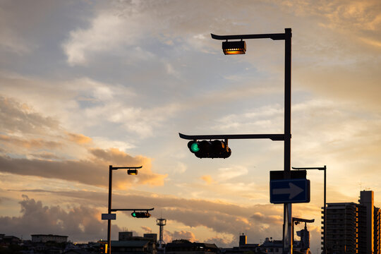 Twilight Traffic Signals
