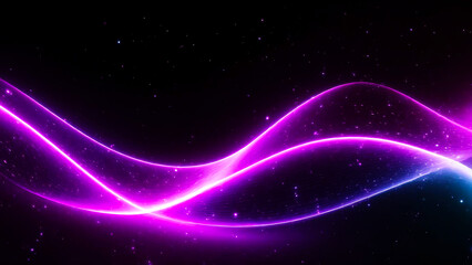 Fototapeta premium Digital graphics with light lines against a dark background