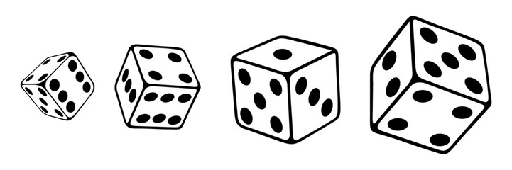 dice cube vector