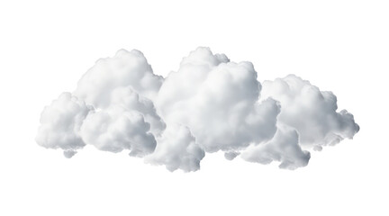 Fototapeta na wymiar isolated fluffy cloud element on transparent background