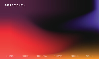 Blurred fluid gradient background. Trendy and simple color gradation backdrop. Modern and creative modern design. Suitable for branding, presentation, promotion, or event poster.