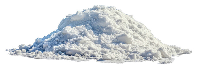 Fototapeta na wymiar A large pile of white powder - stock png.