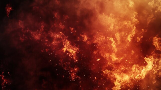 Infernal Flames Hellish Background
