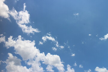 Blue sky background with clouds