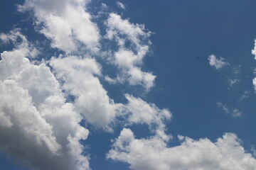 clouds in the blue sky