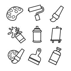 Vector icon set of art and grahic design fit for poster ,element,bacground,website,bussines and more