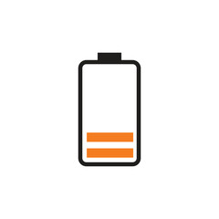 battery icon in trendy flat design.