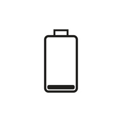 battery icon in trendy flat design.