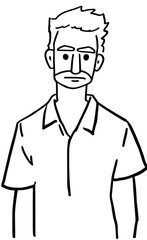 Obraz premium man cartoon