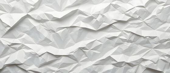 Obraz premium White Paper Texture background. Crumpled white paper abstract shape background with copy space