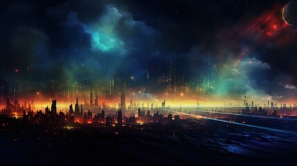 Digital Aurora, Witnessing Abstract Phenomena in the Technological Sky