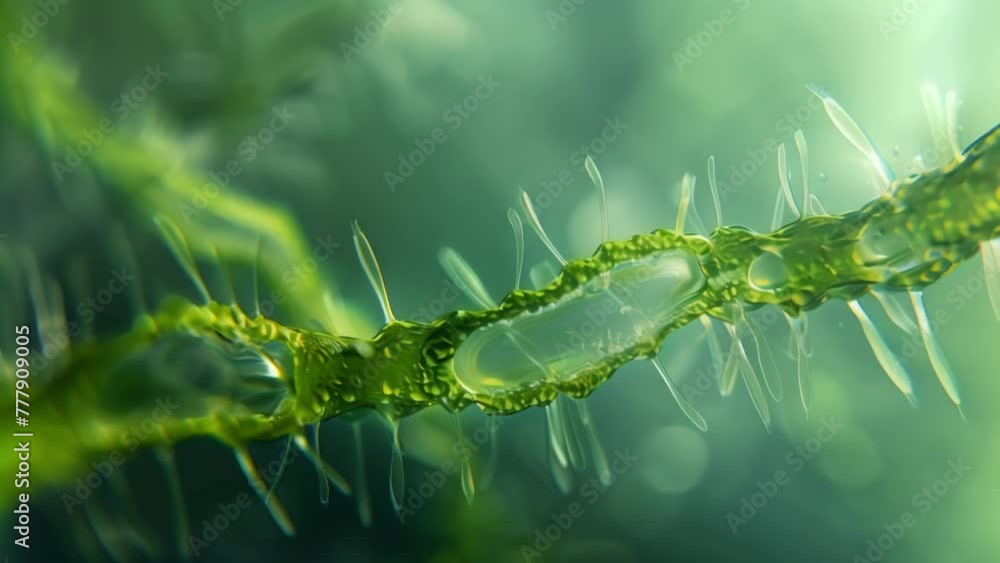 Poster an upclose look at the flagella of an algal cell used for movement and navigation within a fluid env