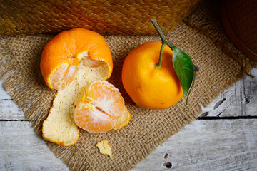 Tangerines or mandarin oranges (Citrus reticulata) are oranges that can grow in tropical and...