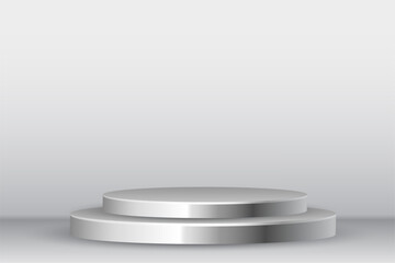 shiny 3d cylinder podium background for product display