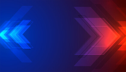 glowing red and blue arrow background design © starlineart