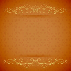 traditional indian floral border background add classical touch