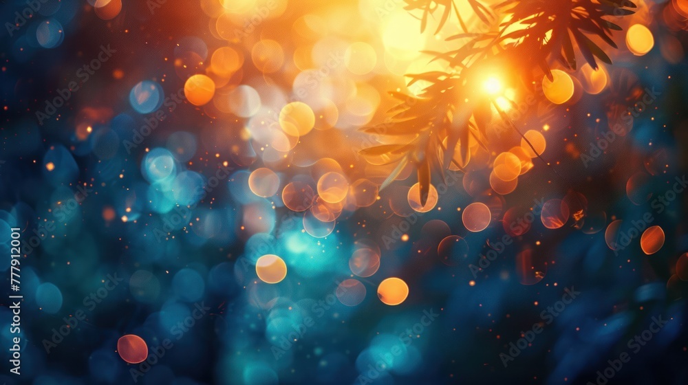Poster abstract bokeh background