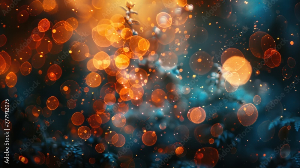 Poster abstract bokeh background