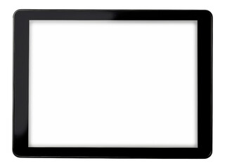A black tablet, cut out - stock png. - Powered by Adobe
