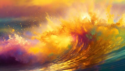 bright vibrant flowing colorful explosion rainbow mesmerizing background wallpaper